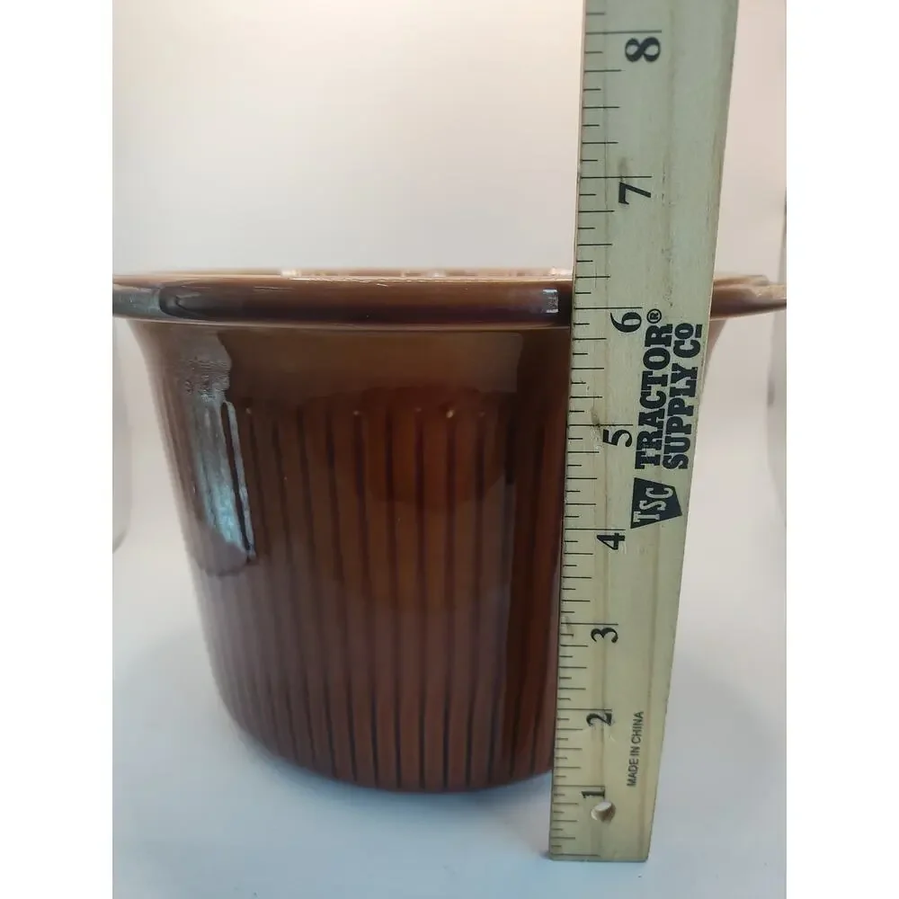 Rival Crock Pot 3150 3.5 Qt Stoneware Insert Bowl Brown OEM Replacement Crock